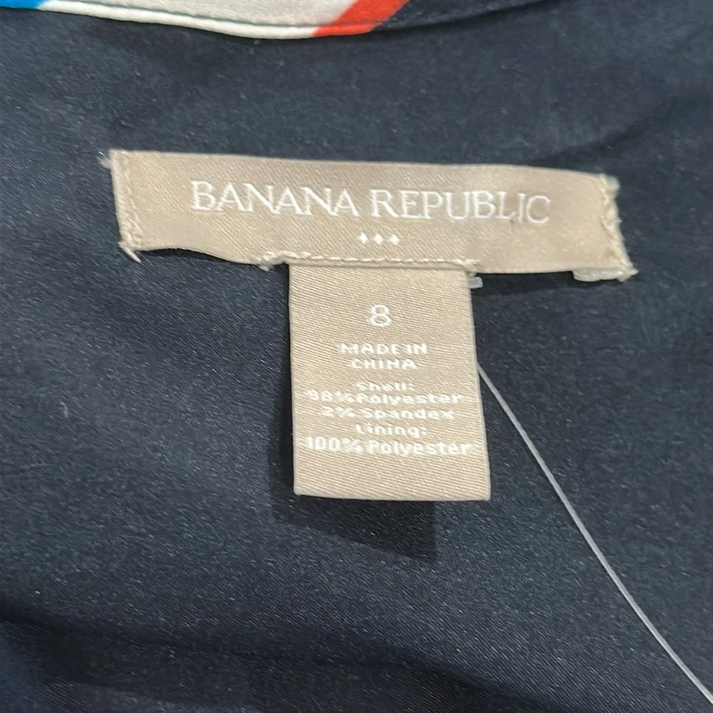 Banana Republic Striped Sleeveless Dress with Belt Size 8 - Picture 8 of 9